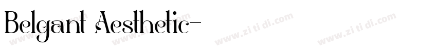 Belgant Aesthetic字体转换